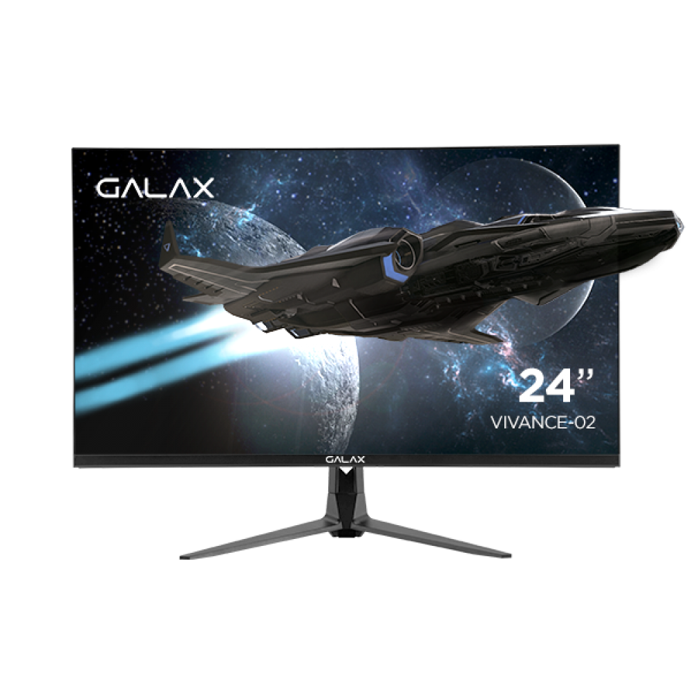 GALAX Gaming Monitor VIVANCE-02 24" FHD / IPS / 165Hz / 1ms / G-Sync Compatible / HDR / sRGB 100% / Borderless
