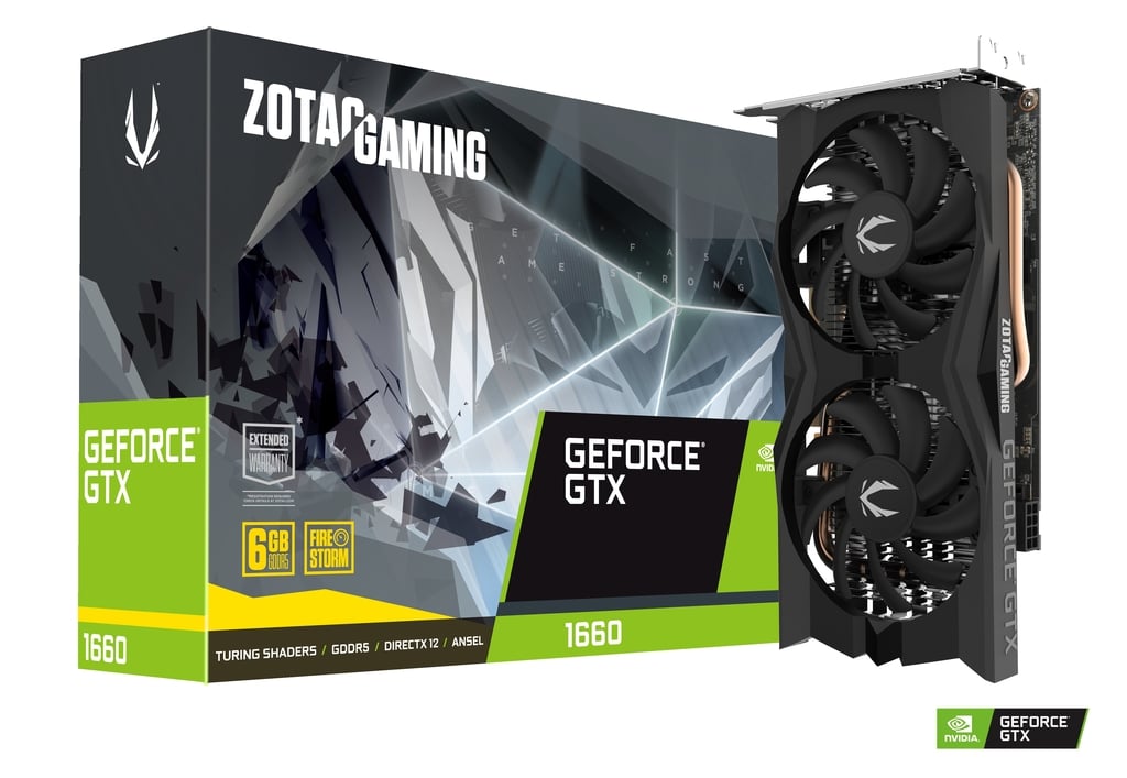 ZOTAC GeForce GTX 1660 6GB GDDR5 192-bit Gaming Graphics Card, Super Compact (ZT-T16600K-10M)