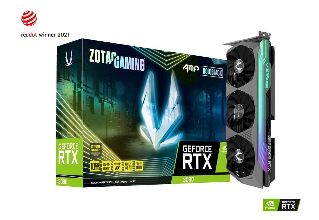 ZOTAC GAMING RTX 3080 AMP Holo LHR 10GB GDDR6X