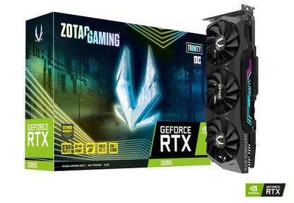 ZOTAC GeForce RTX™ 3080 Trinity OC LHR 10GB GDDR6X 320-bit 19 Gbps PCIE 4.0 Gaming Graphics Card, IceStorm 2.0 Advanced Cooling, Spectra 2.0 RGB Lighting (ZT-A30800J-10PLHR)