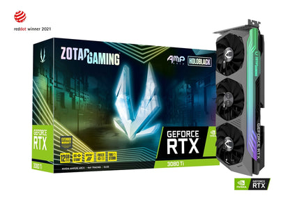 ZOTAC GAMING GeForce RTX™ 3080 Ti AMP Holo 12GB GDDR6X 384-bit 19 Gbps PCIE 4.0 Graphics Card, HoloBlack, IceStorm 2.0 Advanced Cooling, SPECTRA 2.0 RGB Lighting (ZT-A30810F-10P)