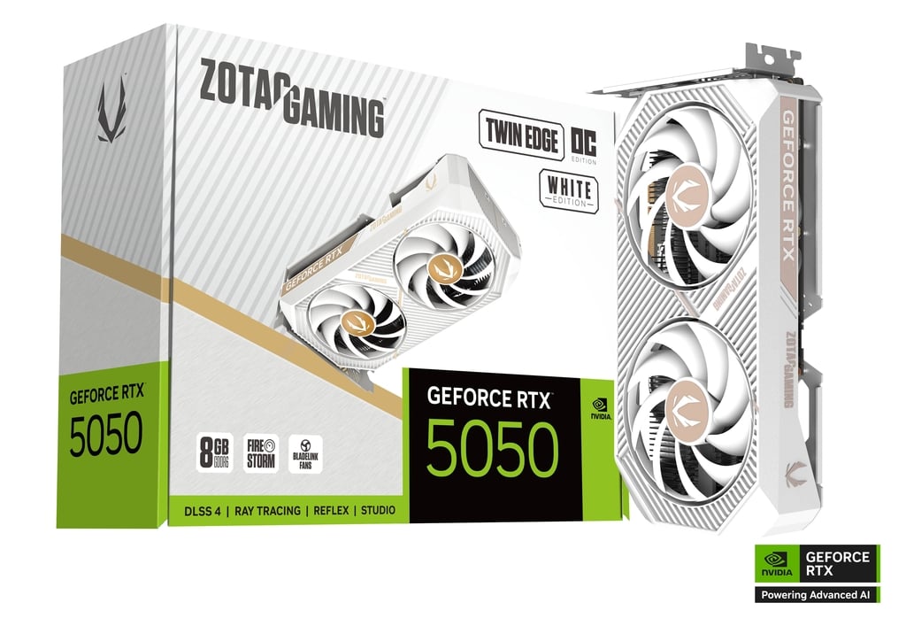 ZOTAC GAMING RTX 5050 Twin Edge OC White Edition 8GB GDDR6