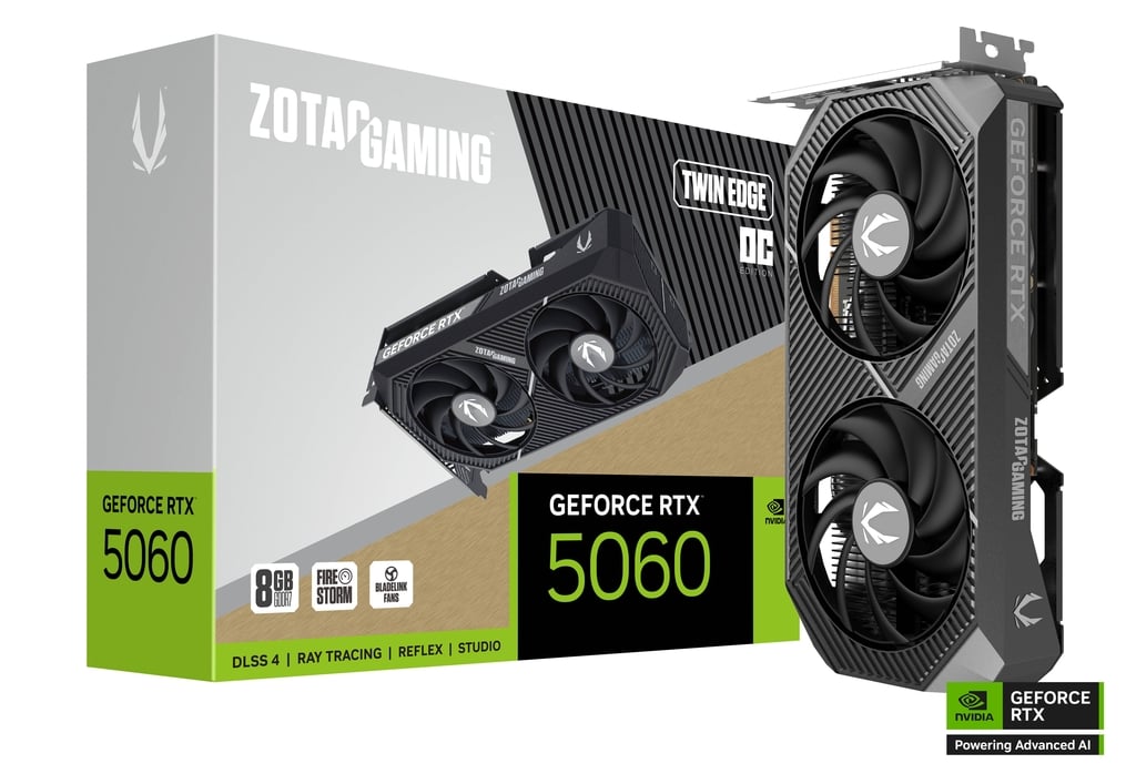 ZOTAC GAMING RTX 5060 Twin Edge OC 8GB GDDR7