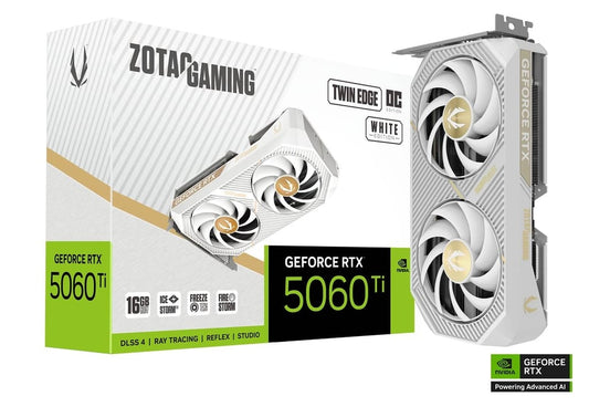 ZOTAC GAMING RTX 5060 Ti Twin Edge OC White Edition 16GB GDDR7