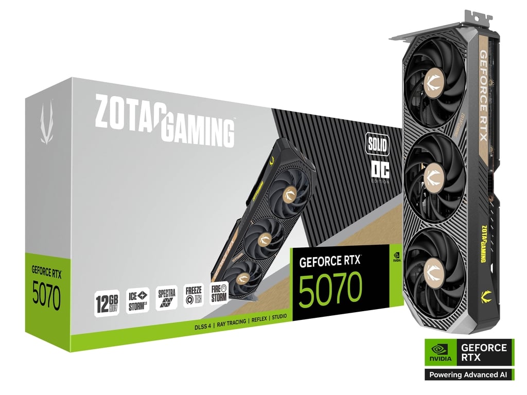 ZOTAC GAMING RTX 5070 SOLID OC 12GB GDDR7