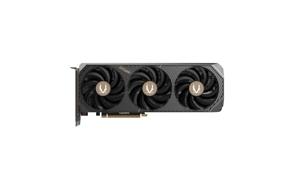 ZOTAC RTX 5080 SOLID CORE OC - angled view