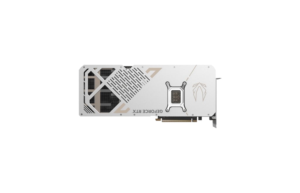 ZOTAC RTX 5080 SOLID OC White Edition - rear view