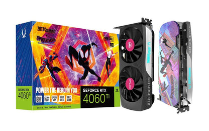 Zotac Gaming GeForce RTX 4060 Ti 8GB Twin Edge OC SPIDER-MAN™: Across the Spider-Verse Bundle ZT-D40610H-10SMP