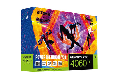 Zotac Gaming GeForce RTX 4060 Ti 8GB Twin Edge OC SPIDER-MAN™: Across the Spider-Verse Bundle ZT-D40610H-10SMP