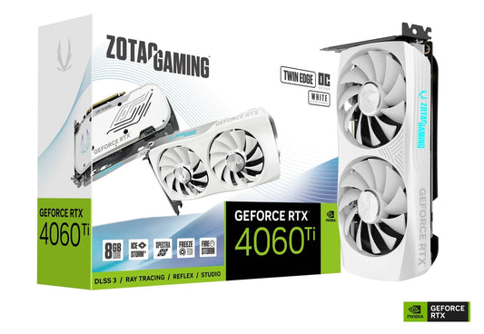 Zotac Gaming GeForce RTX 4060 Ti 8GB Twin Edge OC White Edition ZT-D40610Q-10M