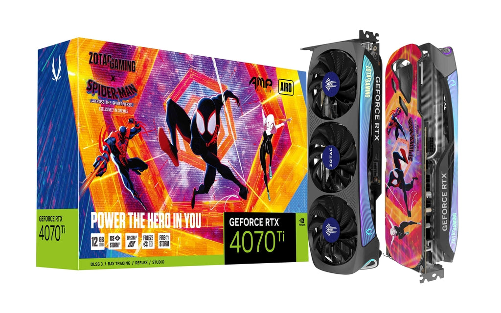 Zotac Gaming GeForce RTX 4070 Ti AMP AIRO SPIDER-MAN™: Across the Spider-Verse Bundle ZT-D40710F-10SMP