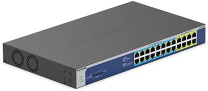 NETGEAR Unmanaged 24 port Gigabit PoE Switch (60w per port 480w total)