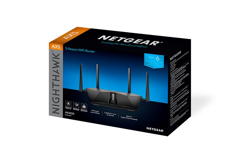 NETGEAR Nighthawk 5-Stream Dual-Band WiFi 6 Router, AX4200 WiFi Router (RAX43)