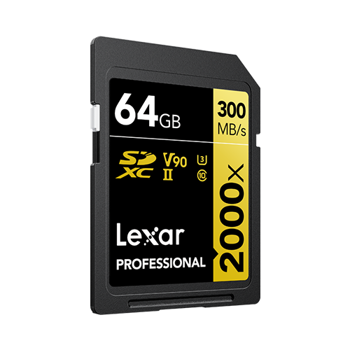 Lexar Professional 2000x SDHC™/SDXC™ UHS-II Cards GOLD Series