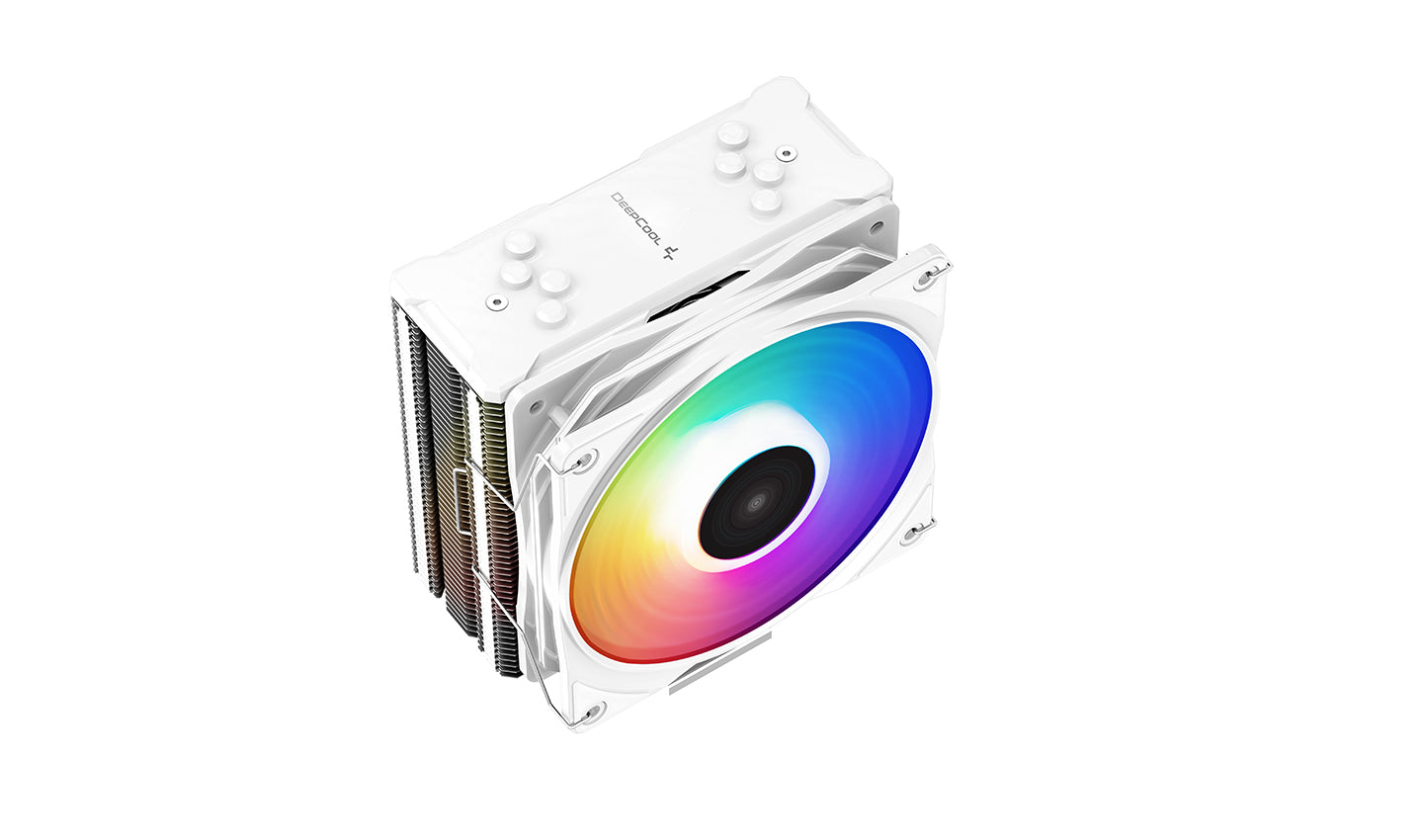 DeepCool GAMMAXX 400 XT featuring a static rainbow LED fan with PWM