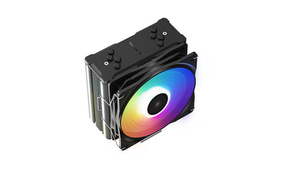 DeepCool GAMMAXX 400 XT featuring a static rainbow LED fan with PWM