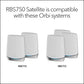 NETGEAR Orbi 750 Series Tri-band WiFi 6 Mesh Add-on Satellite, 4.2Gbps AX4200 WiFi Satellite (RBS750)