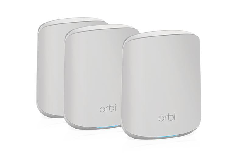 NETGEAR Orbi Dual-Band WiFi 6 Mesh System, 1.8Gbps, Router + 2 Satellites AX1800 WiFi Mesh System (RBK353)