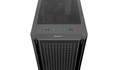 DeepCool CG540 Mid-Tower Case displays a striking tempered glass panel and generous cooling capacity