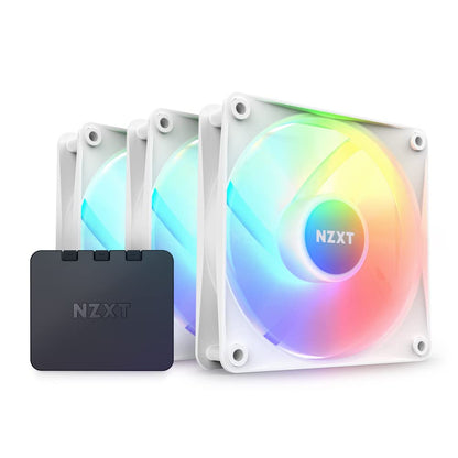 NZXT F120 RGB Core 120mm Hub-Mounted RGB Fan Triple Pack (RF-C12TF)