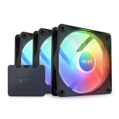 NZXT F120 RGB Core 120mm Hub-Mounted RGB Fan Triple Pack (RF-C12TF)