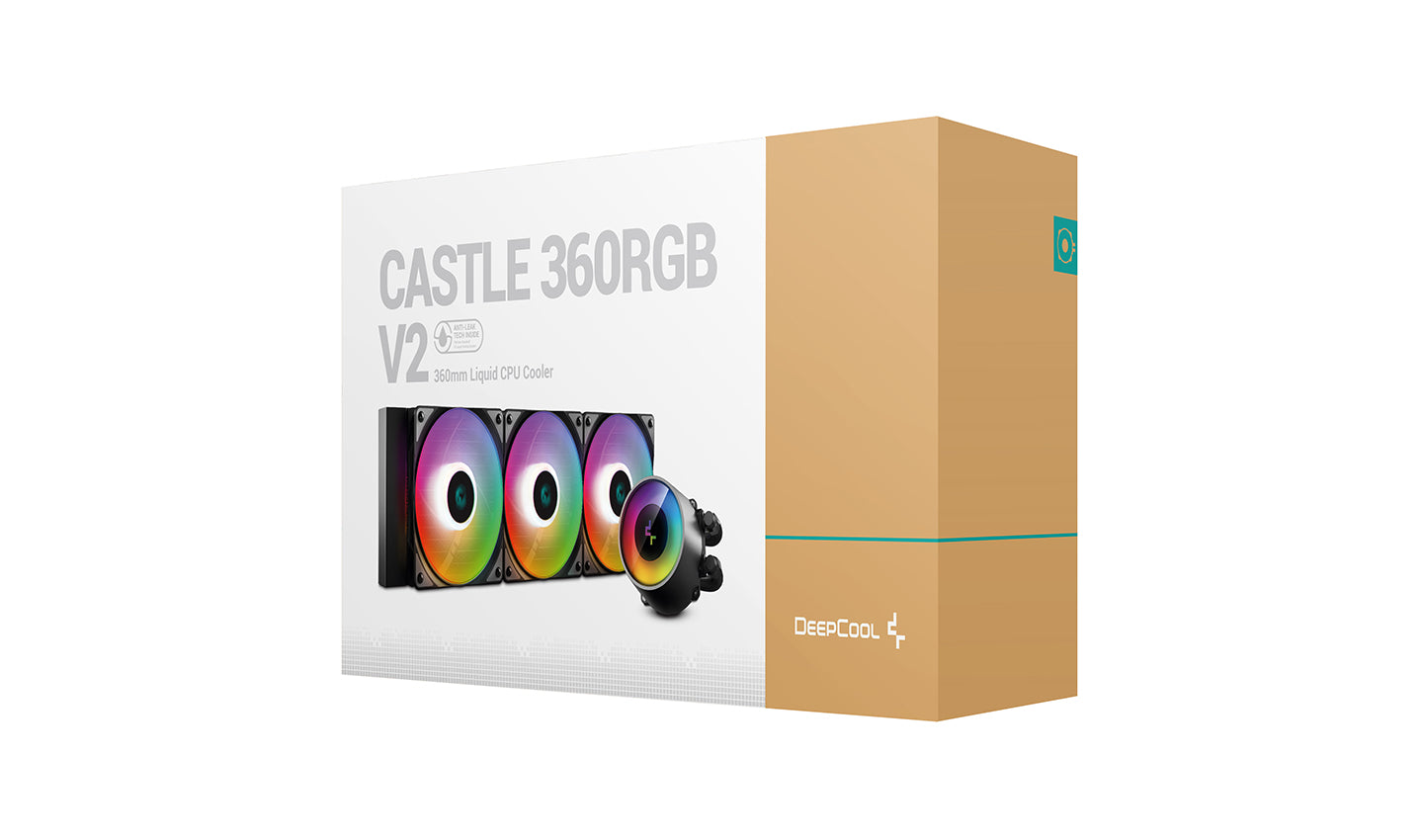 DeepCool CASTLE 360RGB V2 ANTI-LEAK Tech & Fabulous Aesthetics Inside