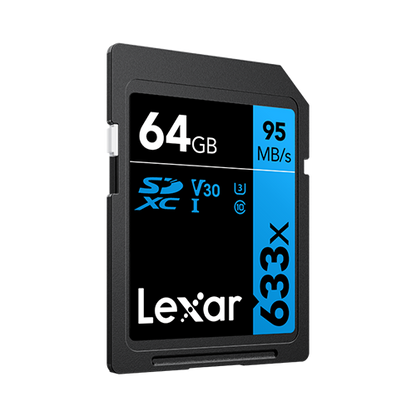Lexar High-Performance 633x SDHC™/SDXC™ UHS-I Cards BLUE Series