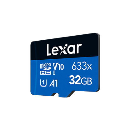 Lexar High-Performance 633x microSDHC™/microSDXC™ UHS-I Cards BLUE Series