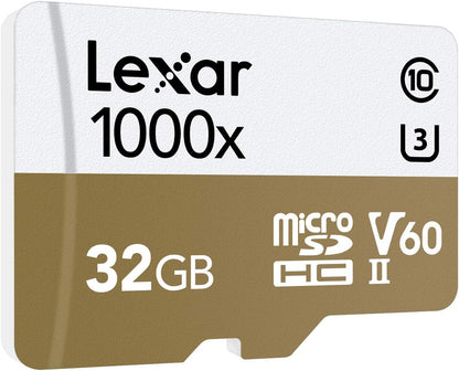 Lexar Professional 1000x microSDHC™/microSDXC™ UHS-II cards - with Adapter