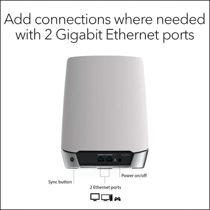 NETGEAR Orbi 750 Series Tri-band WiFi 6 Mesh Add-on Satellite, 4.2Gbps AX4200 WiFi Satellite (RBS750)