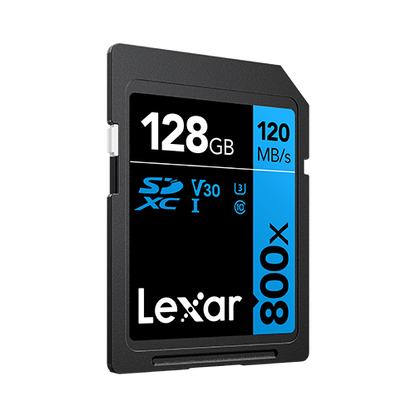 Lexar Professional 800x SDXC™ UHS-I cards