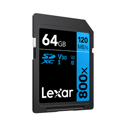 Lexar Professional 800x SDXC™ UHS-I cards