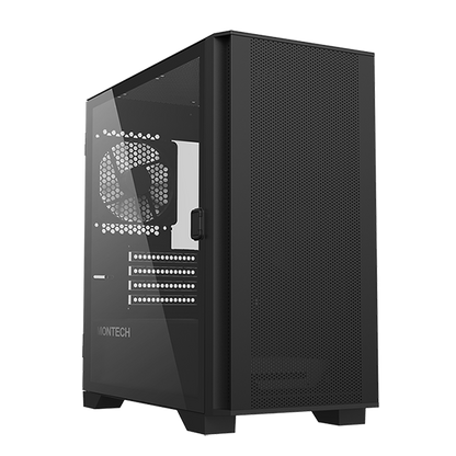 AIR 100 ARGB Micro-ATX Tower with Four ARGB Fans Pre Installed,  Ultra-Minimalist Design, Fine Mesh Front Panel, High Airflow, Unique Side  Swivel