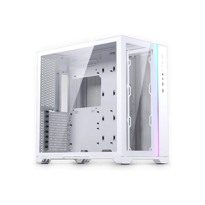 MagniumGear NEO Qube 2, Dual Chamber ATX Mid-Tower, Digital-RGB Lighting, Front I/O USB Type C, Tempered Glass Panels (MG-NE620Q)