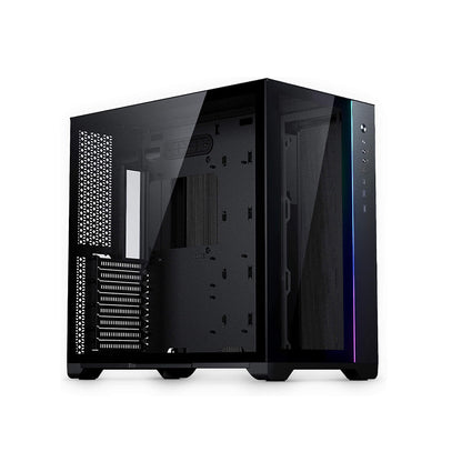 MagniumGear NEO Qube 2, Dual Chamber ATX Mid-Tower, Digital-RGB Lighting, Front I/O USB Type C, Tempered Glass Panels (MG-NE620Q)