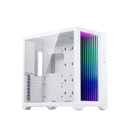 MagniumGear NEO Qube 2 IM, Dual Chamber ATX Mid-Tower, Digital-RGB Infinity Mirror Front Panel, Front I/O USB Type C, Tempered Glass Panels(MG-NE620QI)