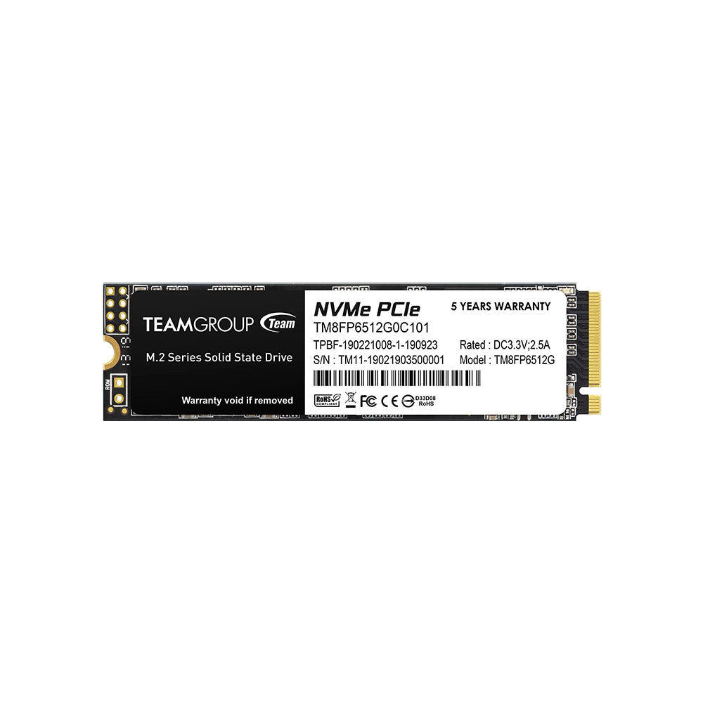 TEAMGROUP MP33 SLC Cache 3D NAND TLC NVMe 1.3 PCIe Gen3x4 M.2 2280 Internal Solid State Drive SSD Compatible with Laptop & PC Desktop (TM8FP6)