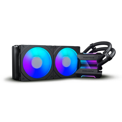 Phanteks Glacier One 240 MPH D-RGB AIO Liquid CPU Cooler with Halos Fan Frame Infinity Mirror Pump Cap Design  (PH-GO240MPH)