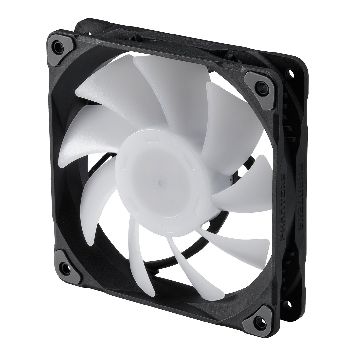 Phanteks 120mm MP PWM Fan, high Static Pressure, Optimized for Silence, Sleeved Daisy-Chain Cables, White Blades (PH-F120M25_DRGB_PWM)