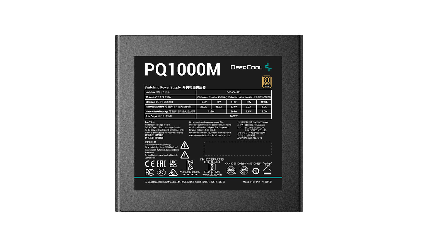 DeepCool PQ750M / PQ850M / PQ1000M Power Supply