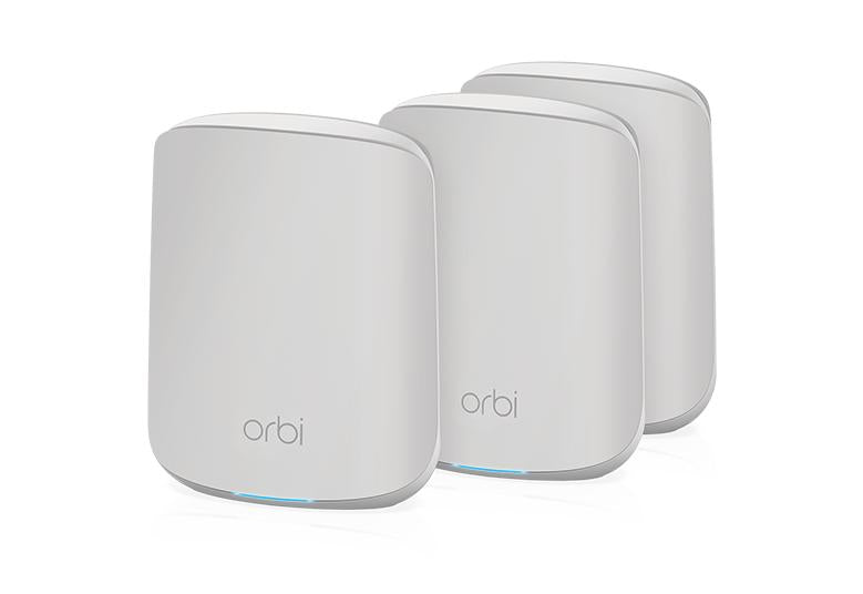 NETGEAR Orbi Dual-Band WiFi 6 Mesh System, 1.8Gbps, Router + 2 Satellites AX1800 WiFi Mesh System (RBK353)