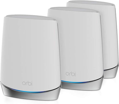 NETGEAR AX4200 Orbi 750 Series Tri-Band WiFi 6 Mesh System, 4.2Gbps, Router + 2 Satellites WiFi Mesh System (RBK753)