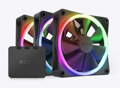 NZXT F120 RGB Triple Pack 3 x 120mm RGB Fans & Controller