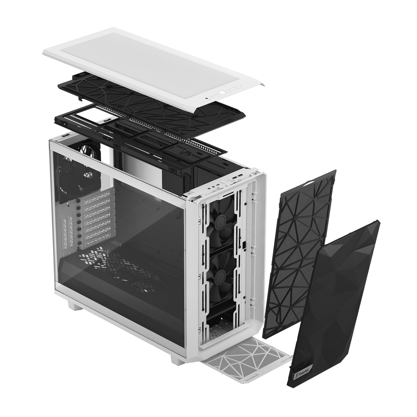 Fractal Design Meshify 2 Case - ATX Flexible Light Tinted Tempered Glass Window Mid Tower Computer Case