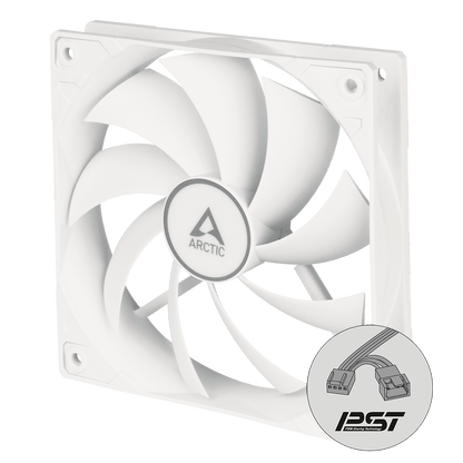 Arctic F12 PWM PST 120 mm 4-Pin Case Fan with PWM Sharing Technology (PST), quiet motor, Computer, Fan Speed: 230-1350 RPM