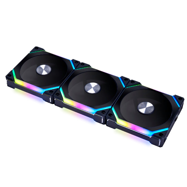 Lian Li UNI Fan SL V2 RGB Revolutionized Daisy-Chain ARGB Fan 120mm Triple Pack (SL120V2-3)