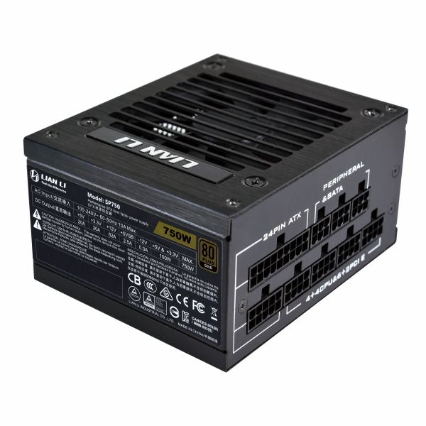 Lian Li SP750 750Watt, SFX 80 Plus Gold Fully Modular Power Supply (Black / White)